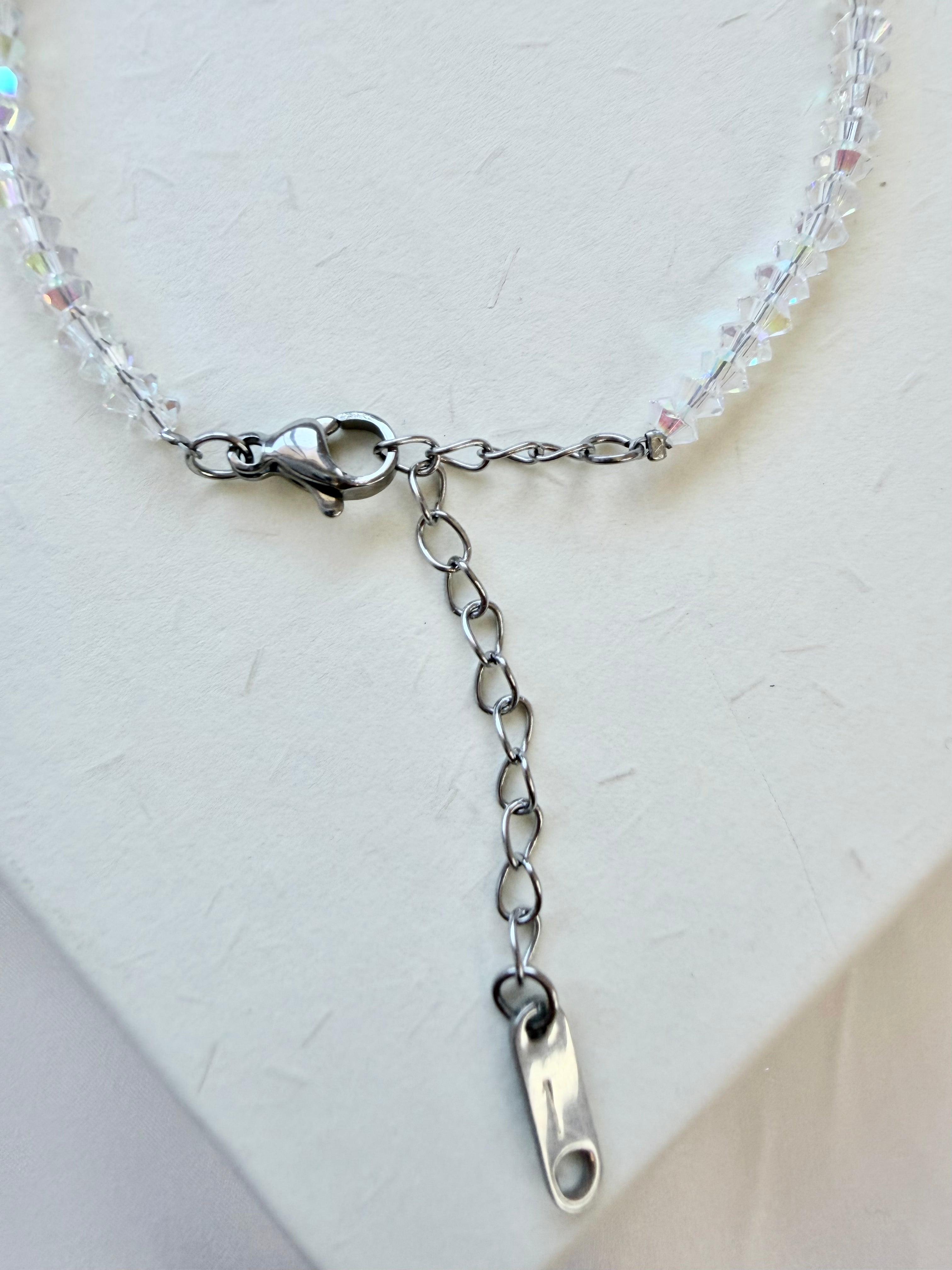Natural Freshwater Pearl Crystal Star Bracelet | Adjustable | Handmade Gift