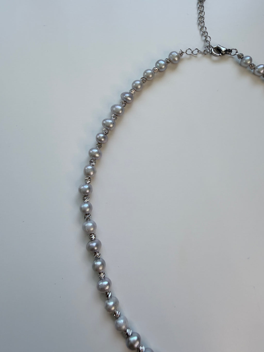Natural Grey Freshwater Pearl Necklace, Round Beaded 36cm, Gift P purlstique (0)