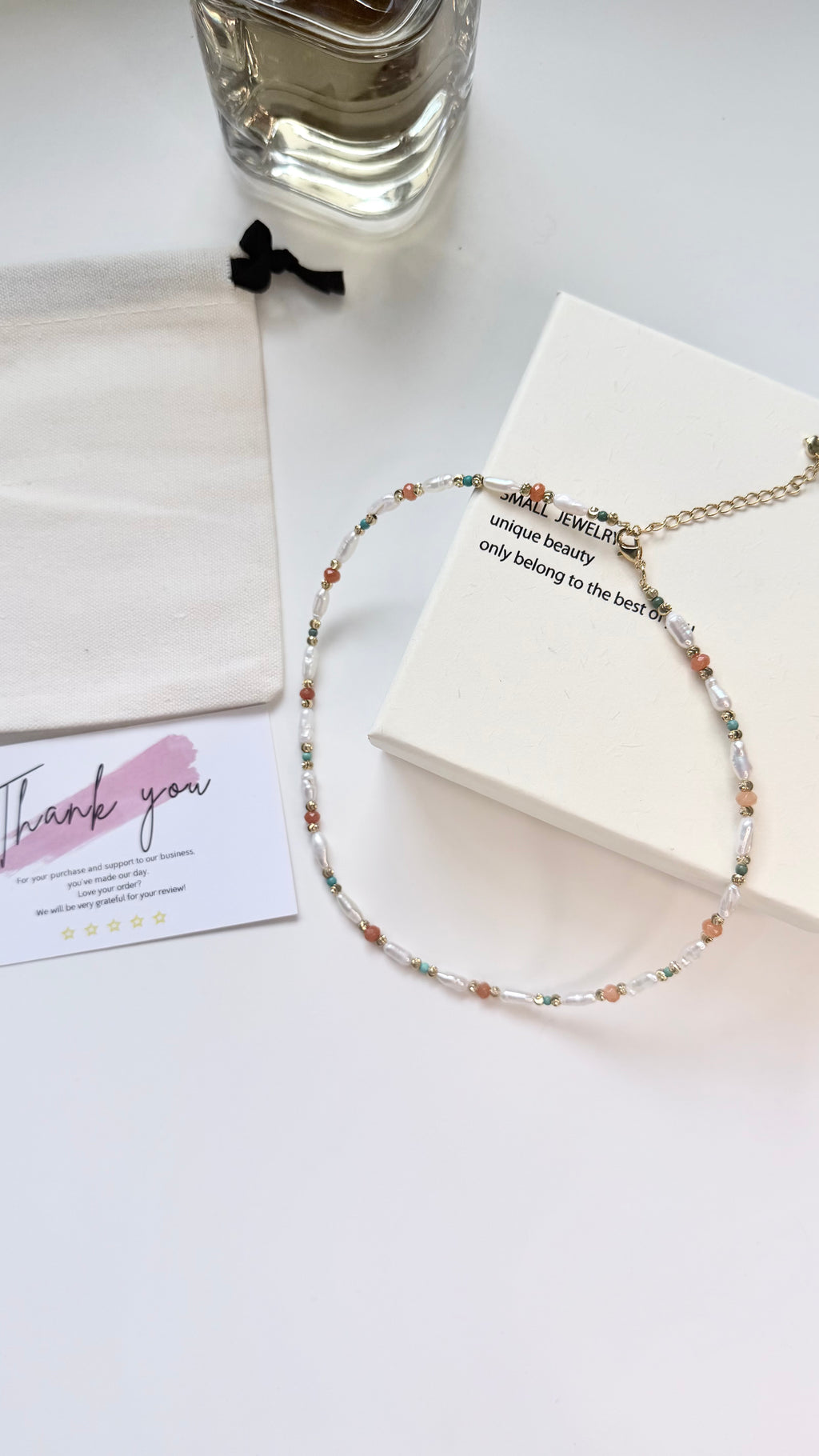 Baroque Freshwater Pearl & Natural Stone Layering Necklace | Vintage Aesthetic