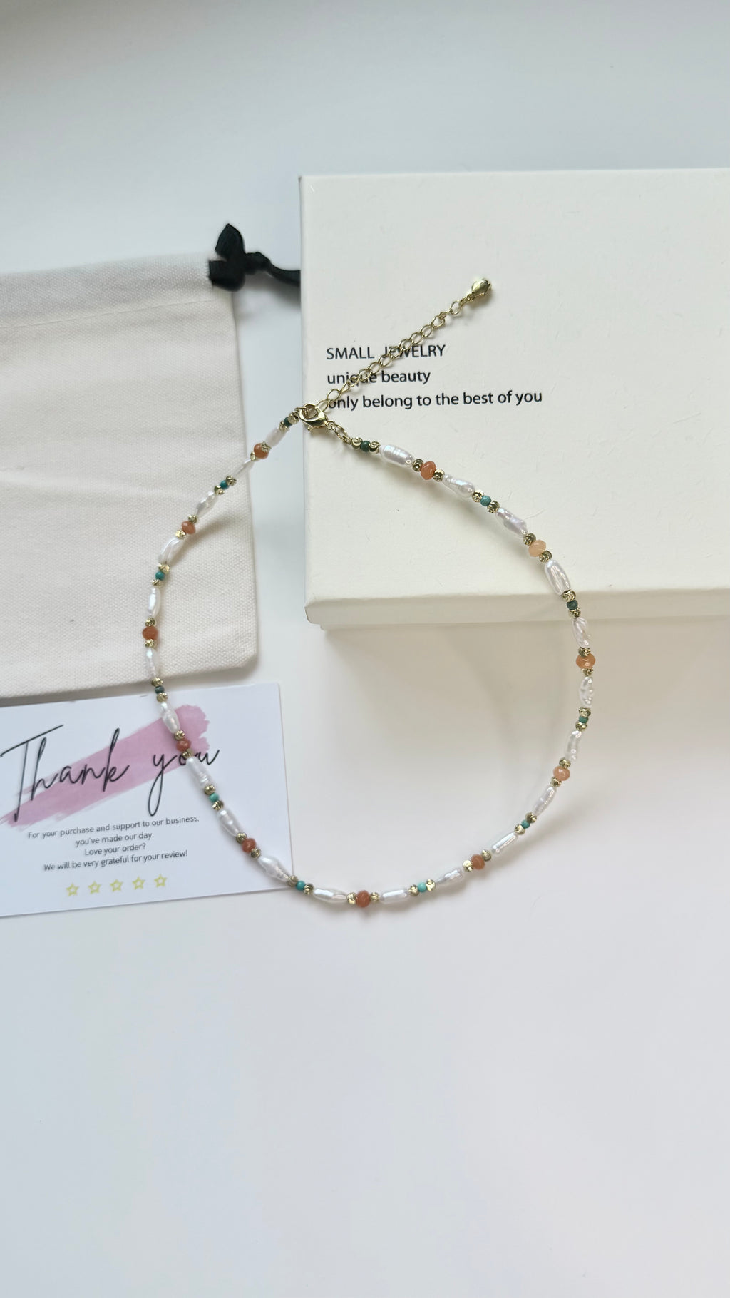 Baroque Freshwater Pearl & Natural Stone Layering Necklace | Vintage Aesthetic