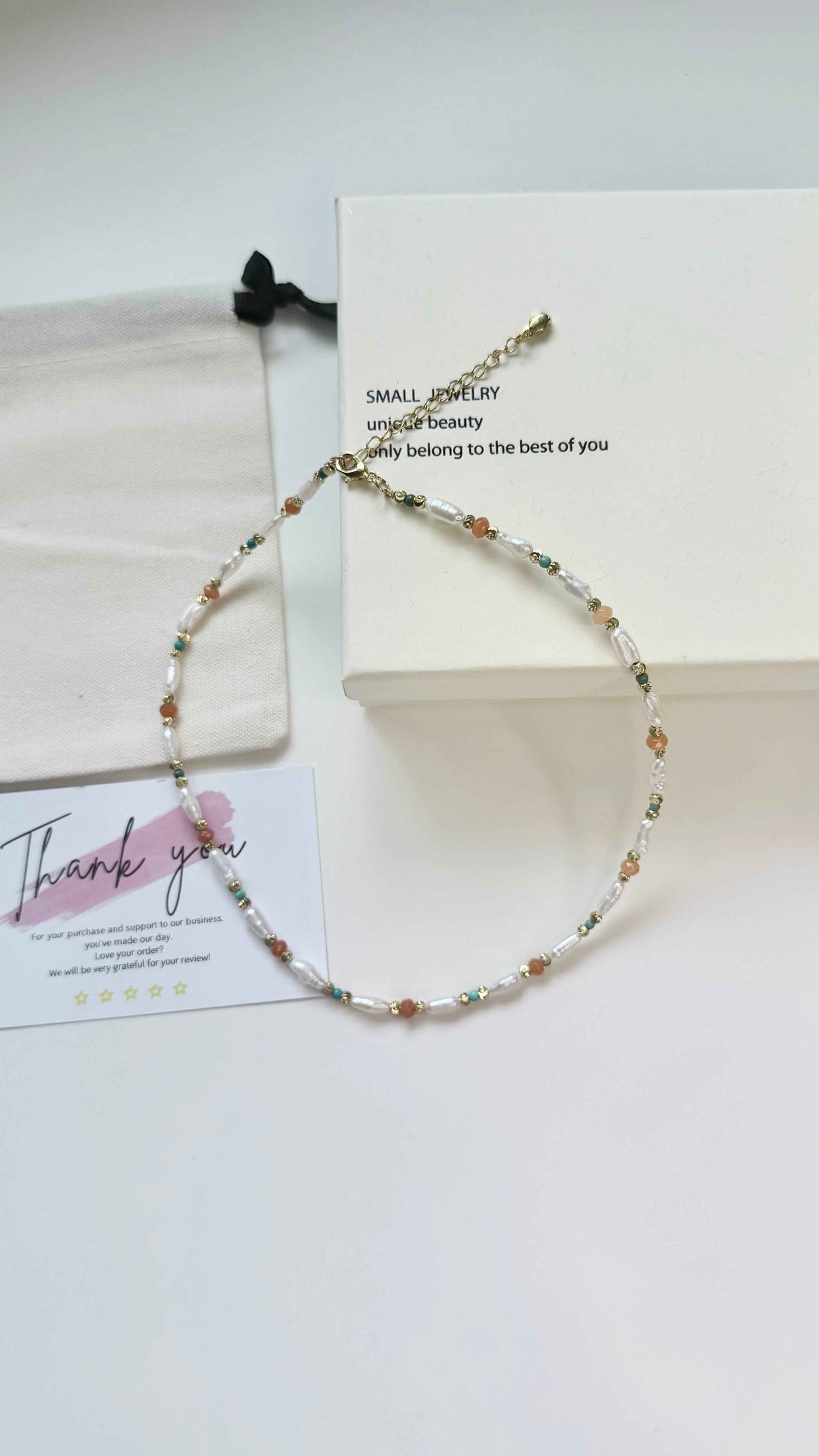Baroque Freshwater Pearl & Natural Stone Layering Necklace | Vintage Aesthetic