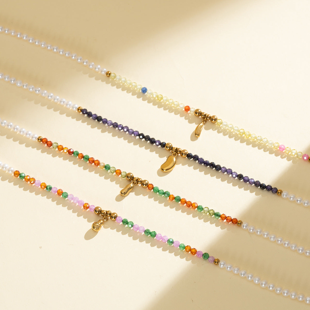 Freshwater Pearl & Pastel Beaded Necklace