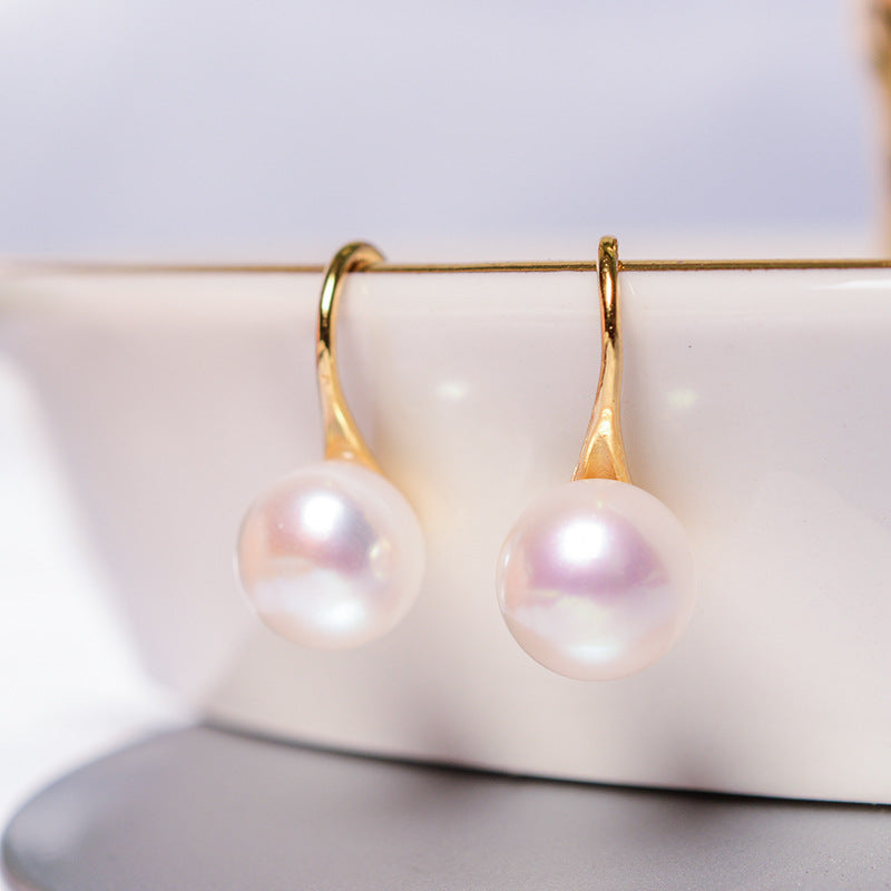Freshwater Pearl Drop Earrings | S925 Sterling Silver