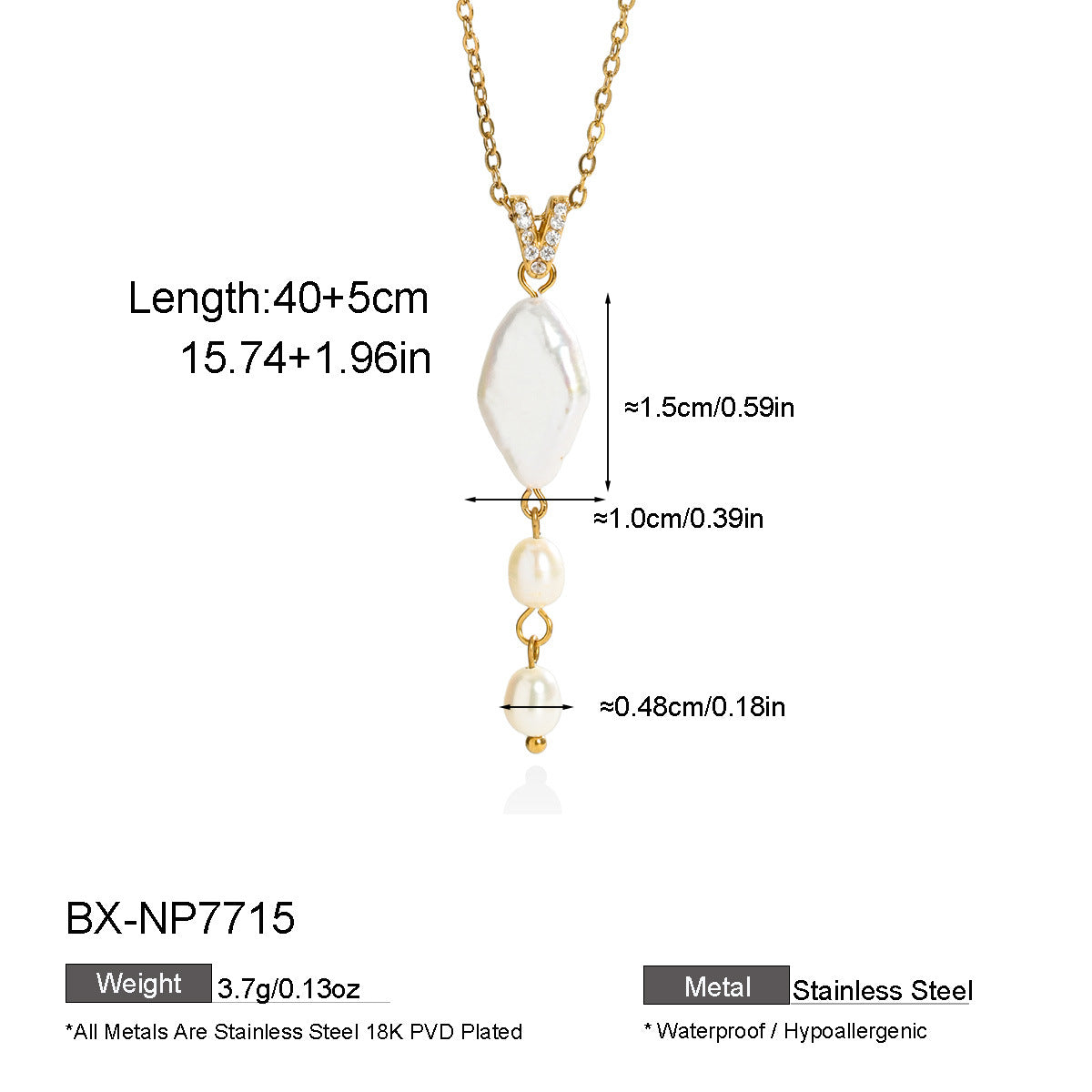 Mother-of-Pearl & Freshwater Pearl Necklace - Purlstique