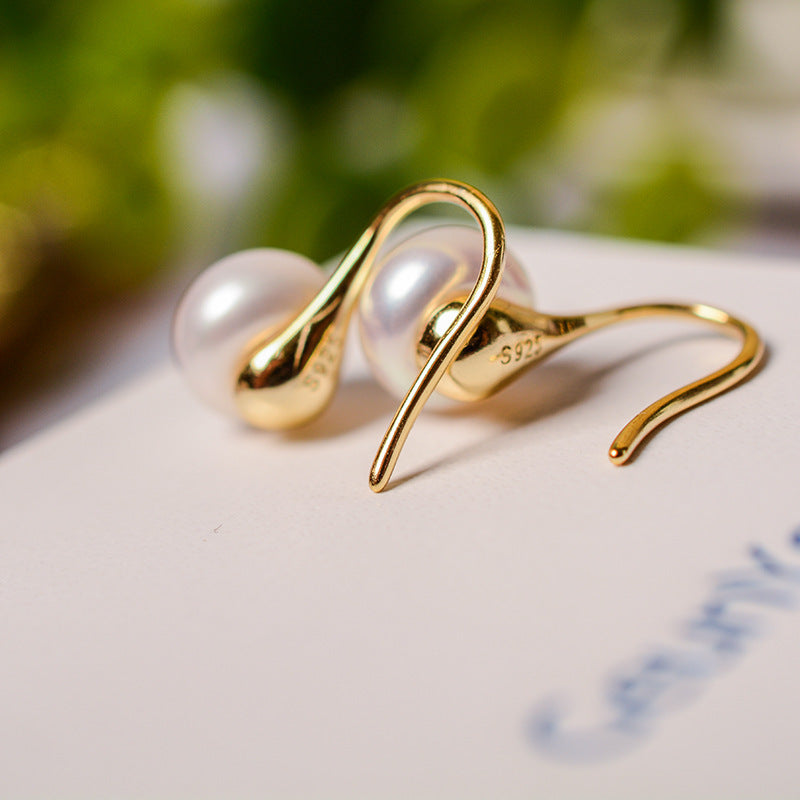 Freshwater Pearl Drop Earrings | S925 Sterling Silver
