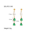 Freshwater Pearl Drop Earrings in 18K Gold-Plated Stainless Steel