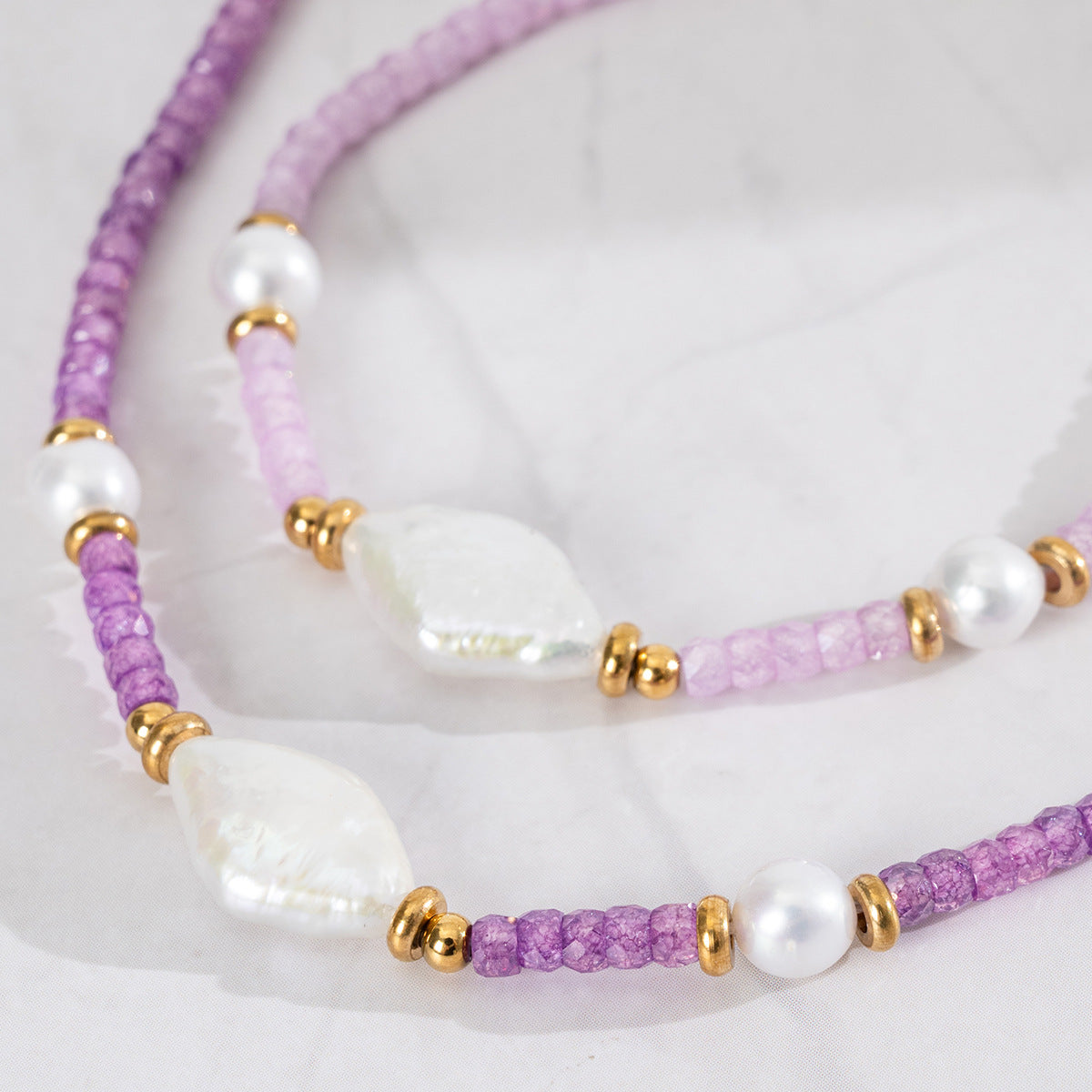 Freshwater Pearl & Faceted Bead Bracelet