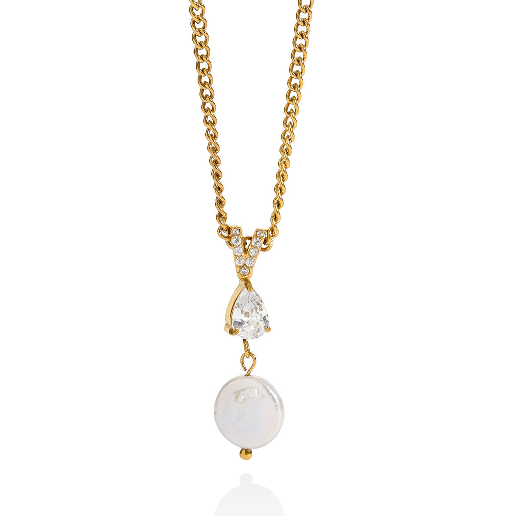 Freshwater Pearl Charm Pendant Necklace