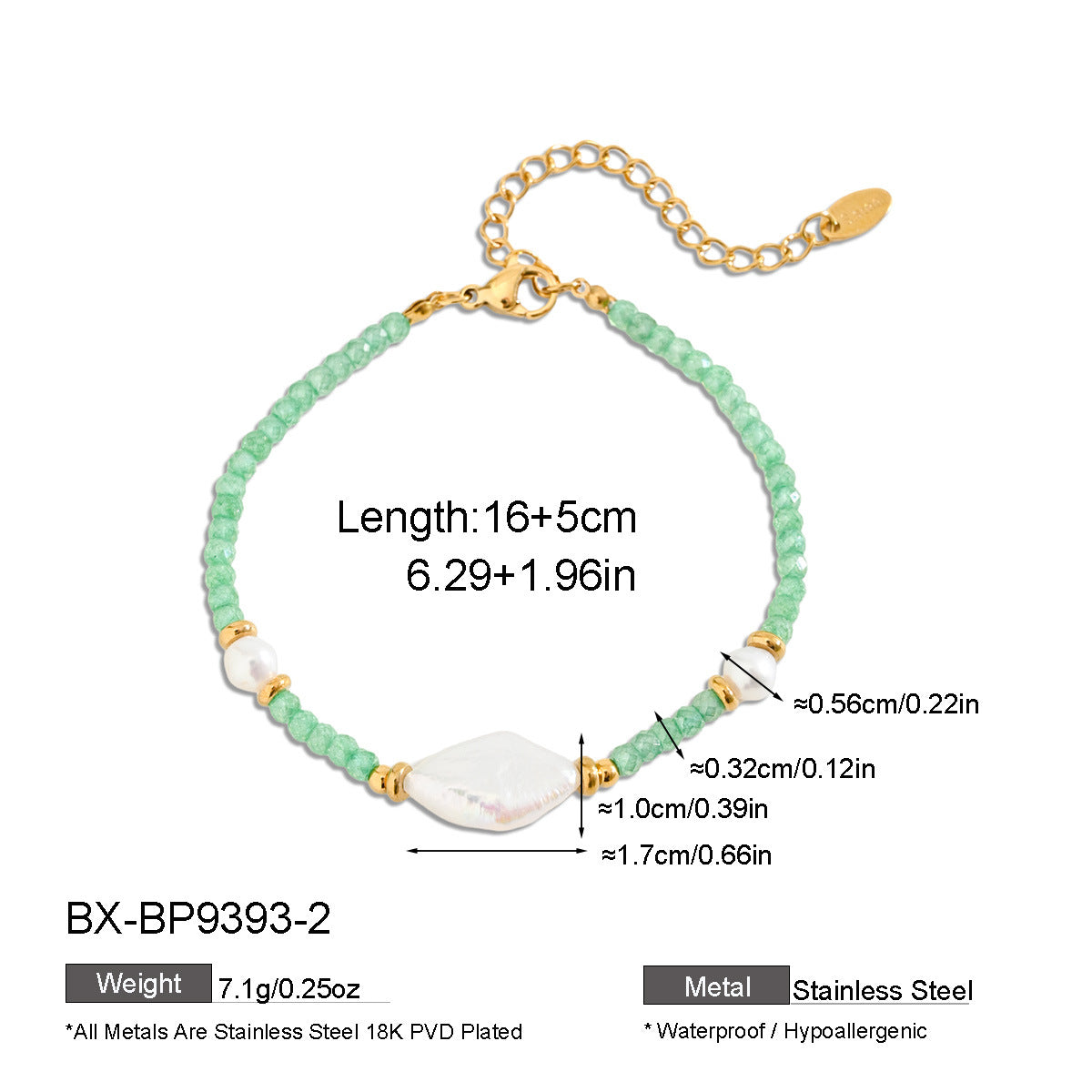 Freshwater Pearl & Faceted Bead Bracelet - Purlstique