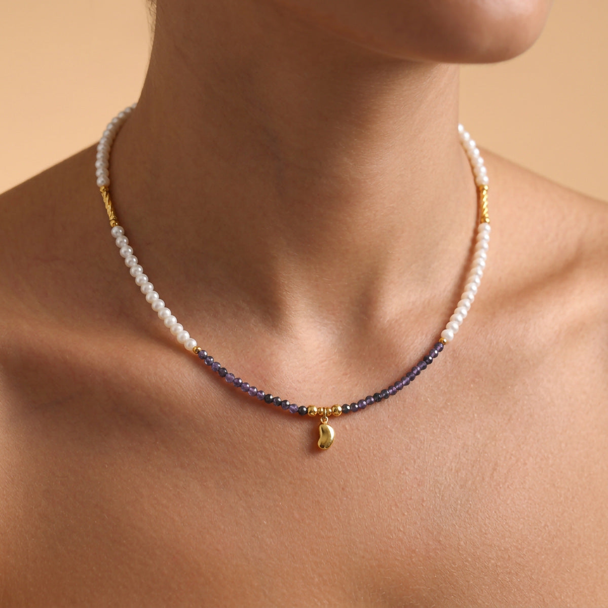 Freshwater Pearl & Pastel Beaded Necklace