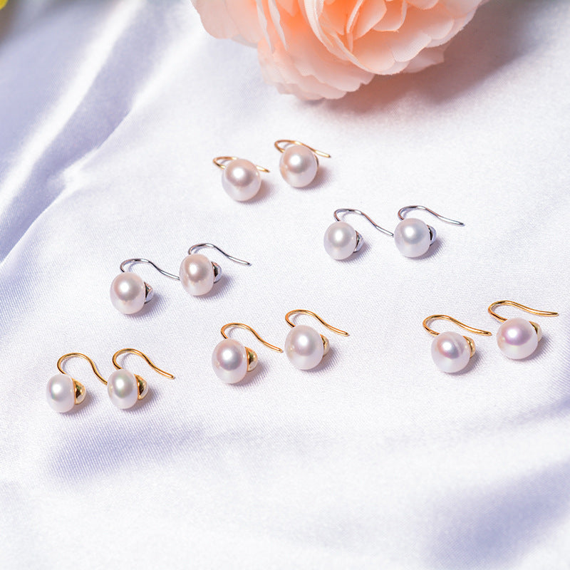 Freshwater Pearl Drop Earrings | S925 Sterling Silver