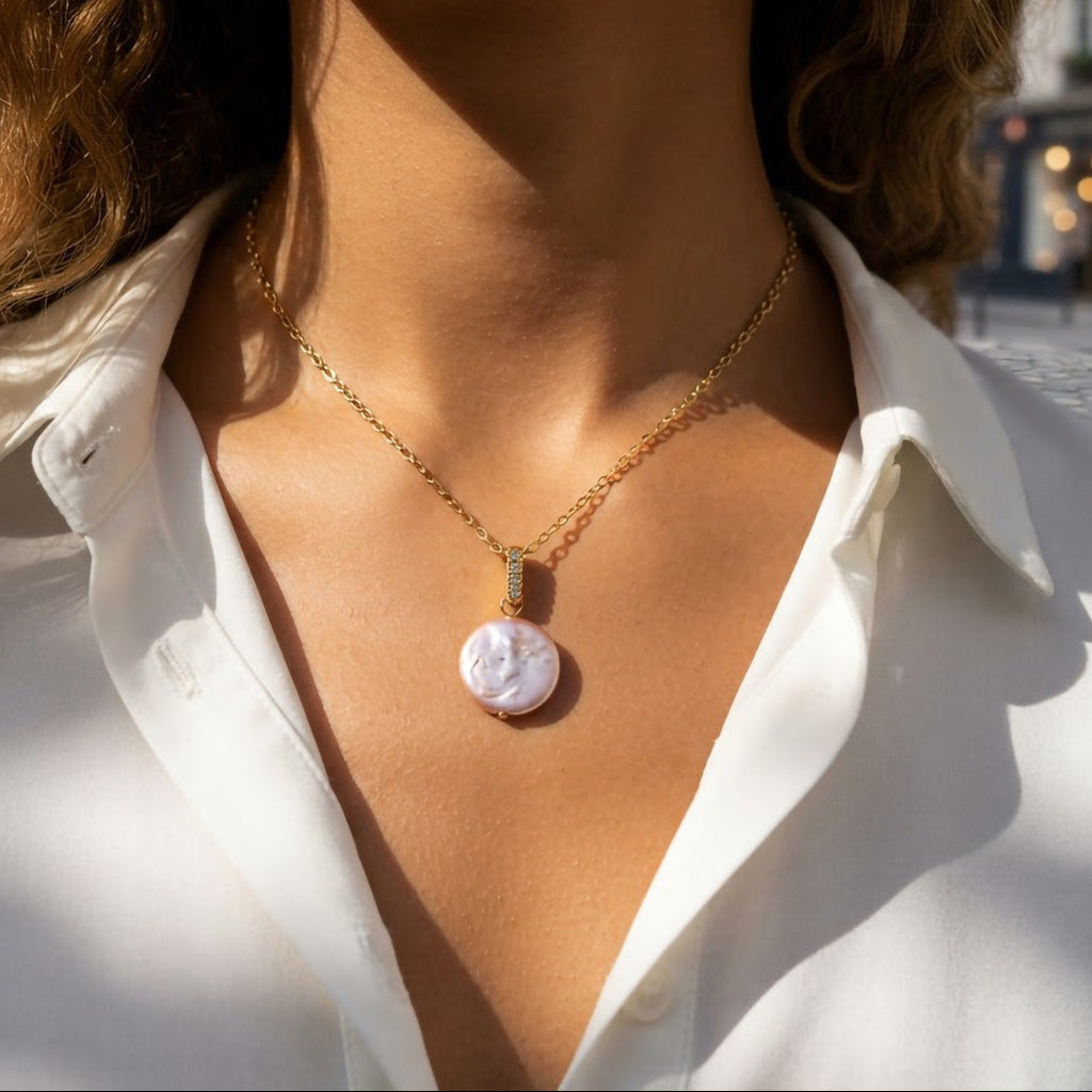 Baroque Freshwater Pearl Pendant Necklace