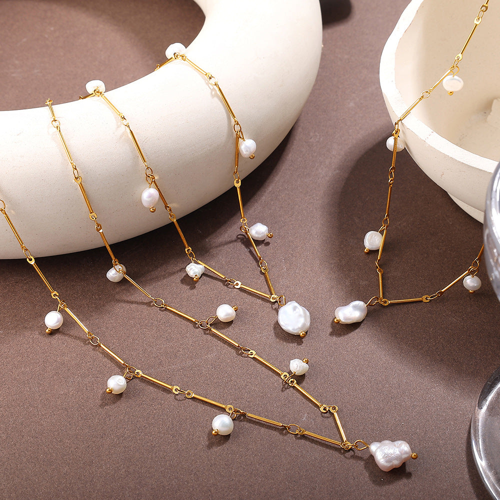 Freshwater Pearl Drop Necklace