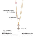 Freshwater Pearl Double-Layer Chain Necklace