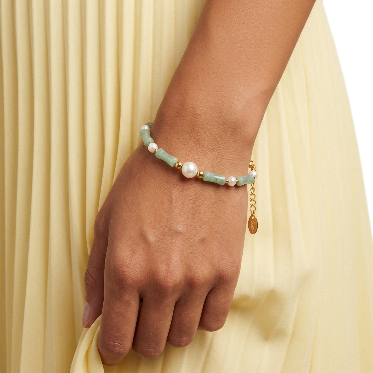 Freshwater Pearl & Natural Stone Beaded Bracelet
