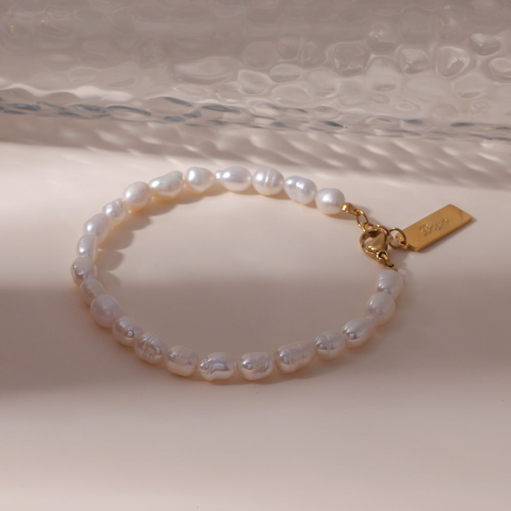 Freshwater Pearl Beaded Bracelet