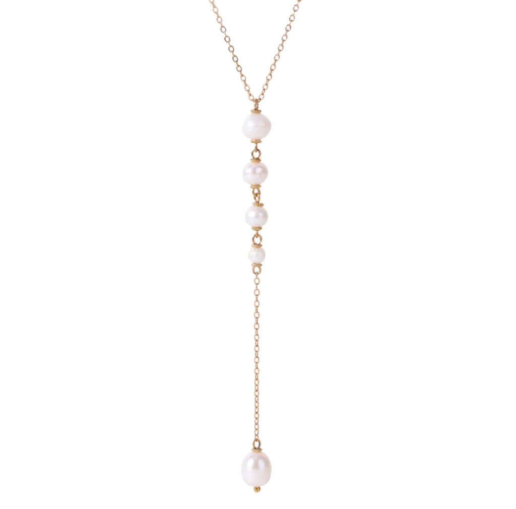 Freshwater Pearl Y-Drop Pendant Necklace