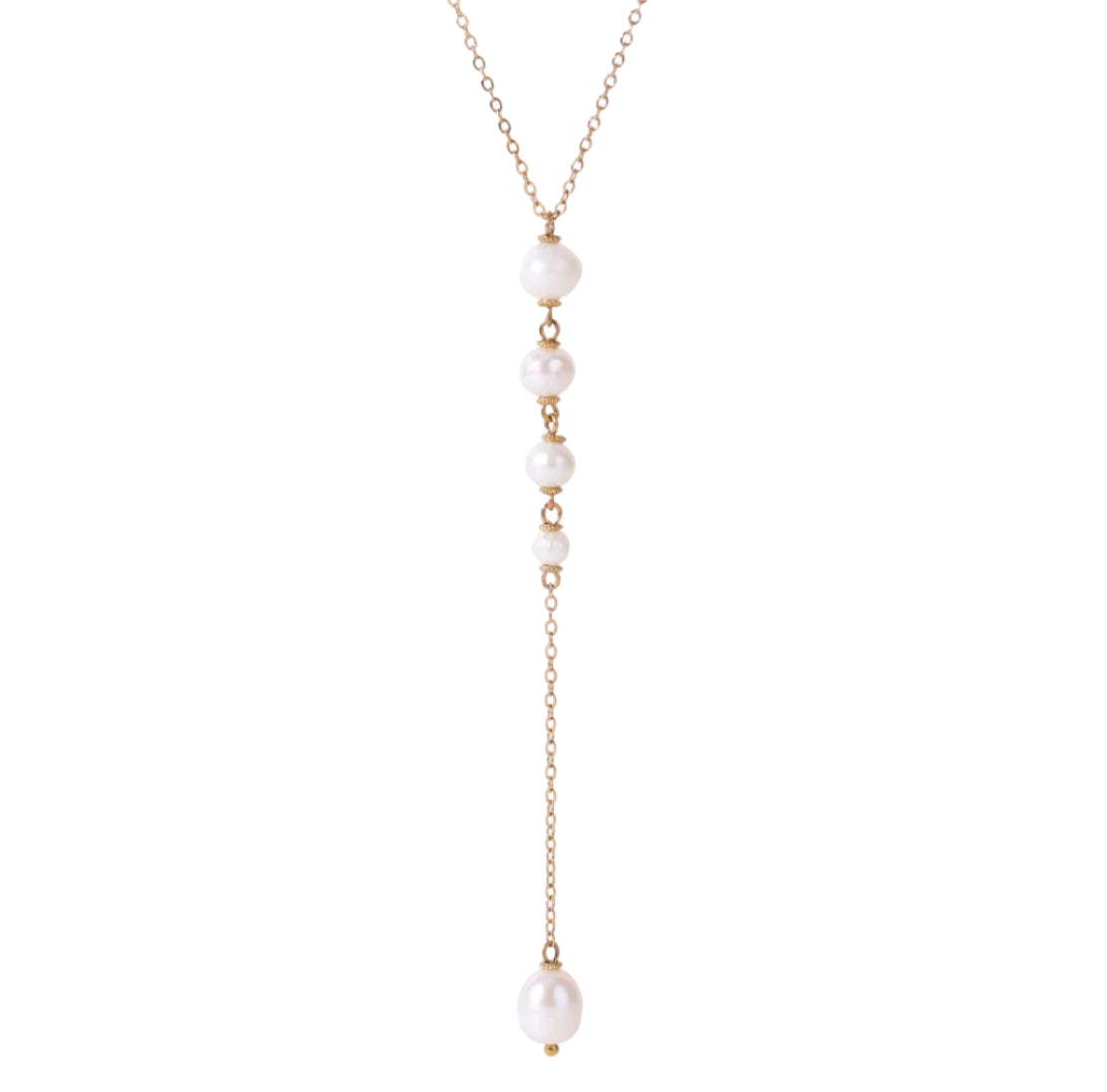 Freshwater Pearl Y-Drop Pendant Necklace