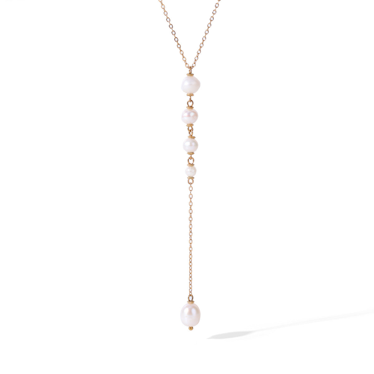 Freshwater Pearl Y-Drop Pendant Necklace