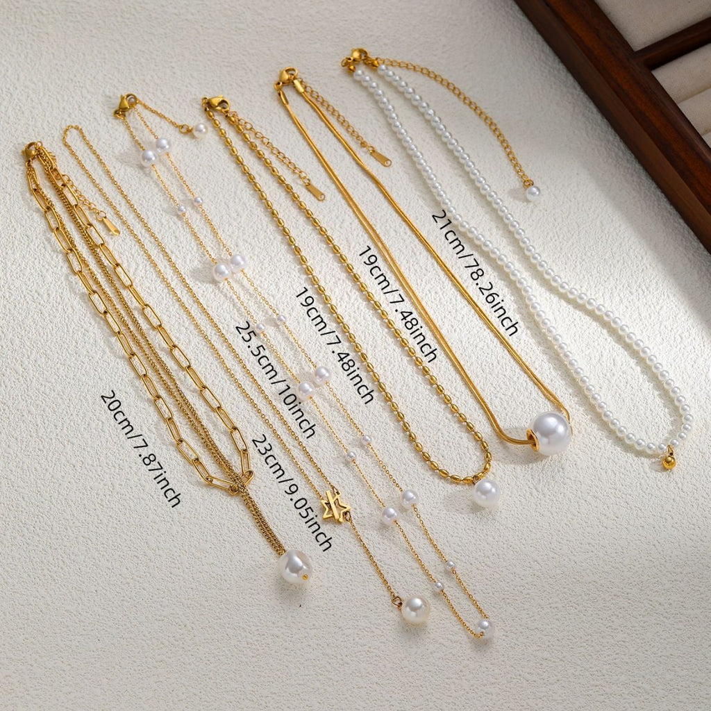 18K Gold-Plated Freshwater Pearl Pendant Necklace  Minimalist Everyday Jewellery