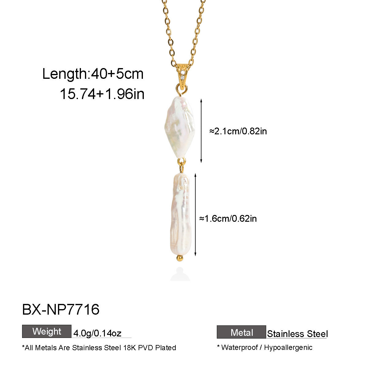 Mother-of-Pearl & Freshwater Pearl Necklace - Purlstique