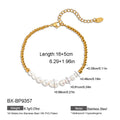 Baroque & Freshwater Pearl & Gold-Tone Beaded Bracelet