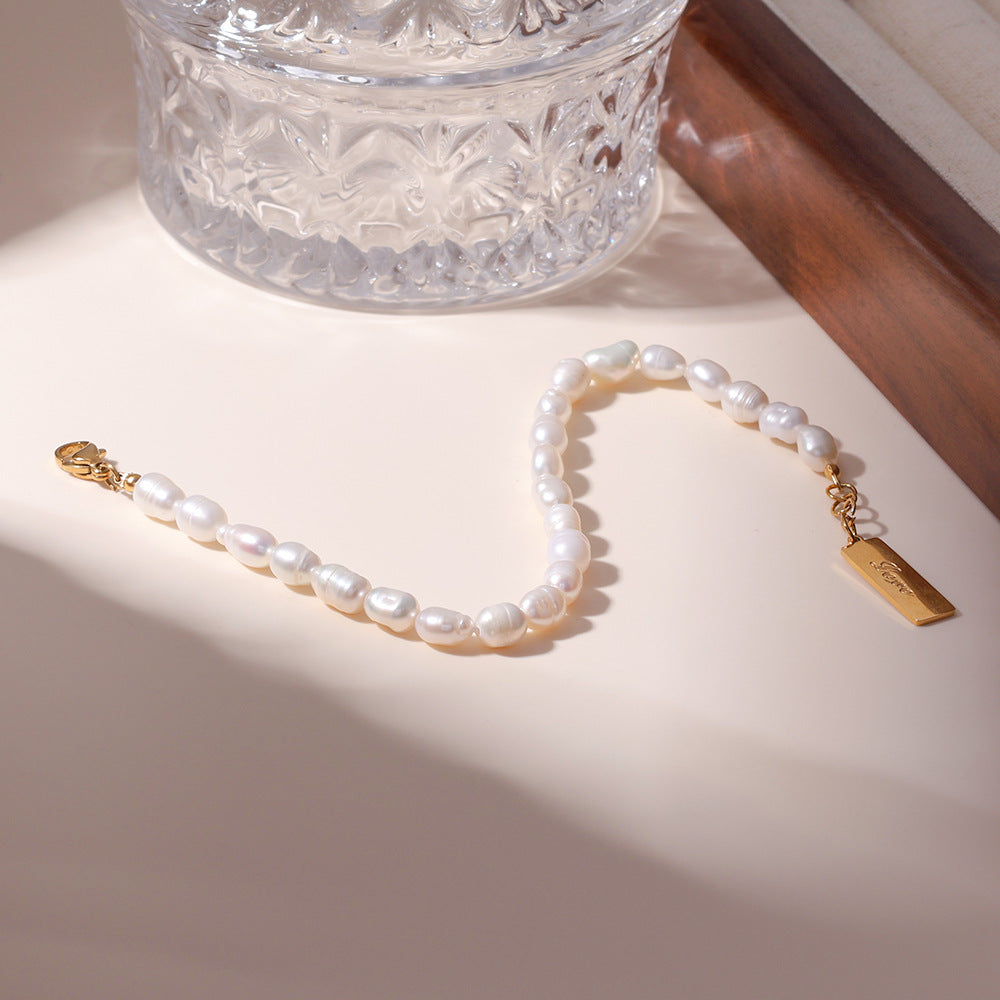 Freshwater Pearl Beaded Bracelet