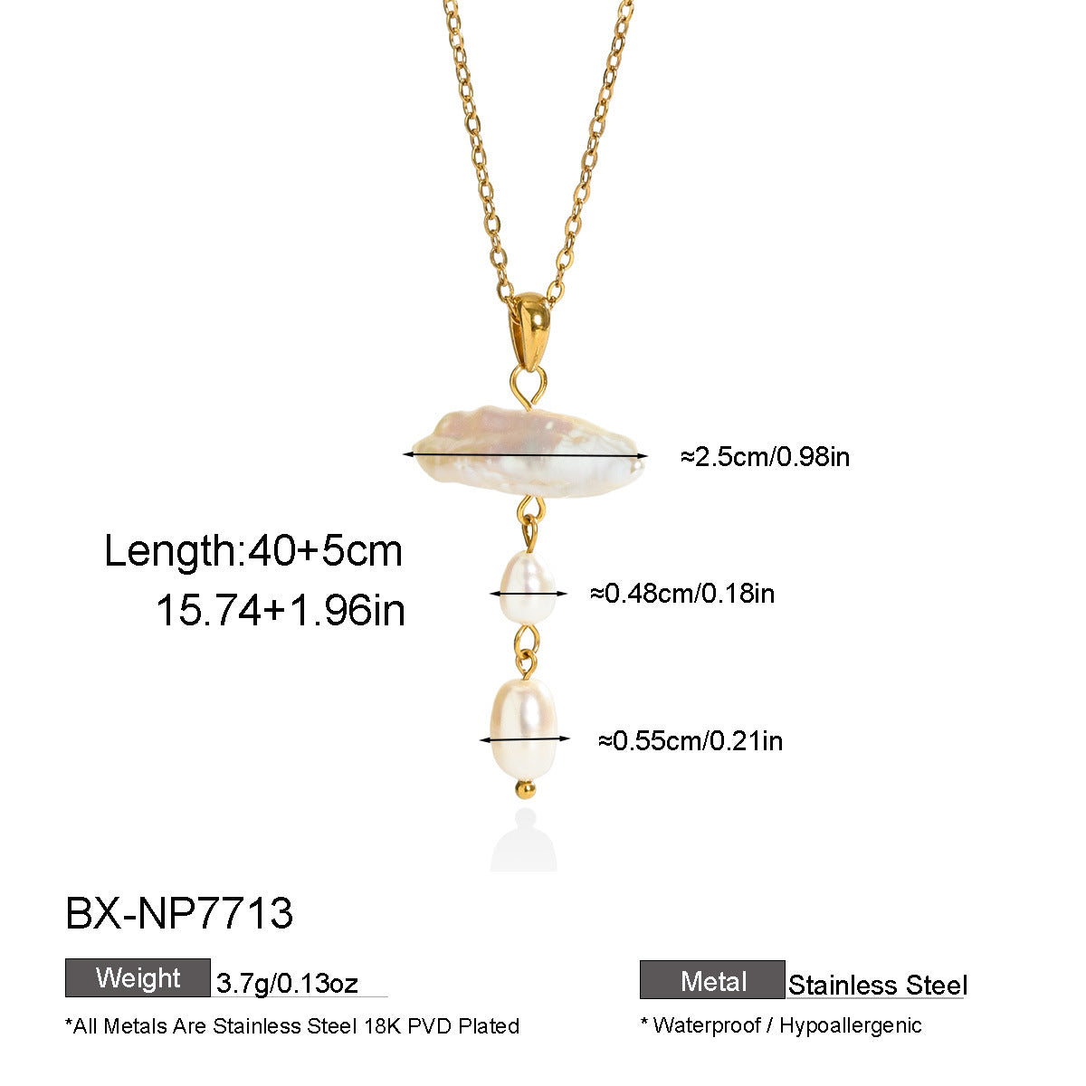 Mother-of-Pearl & Freshwater Pearl Necklace - Purlstique