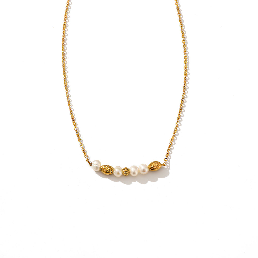 Freshwater Pearl Gold-Tone Chain Necklace