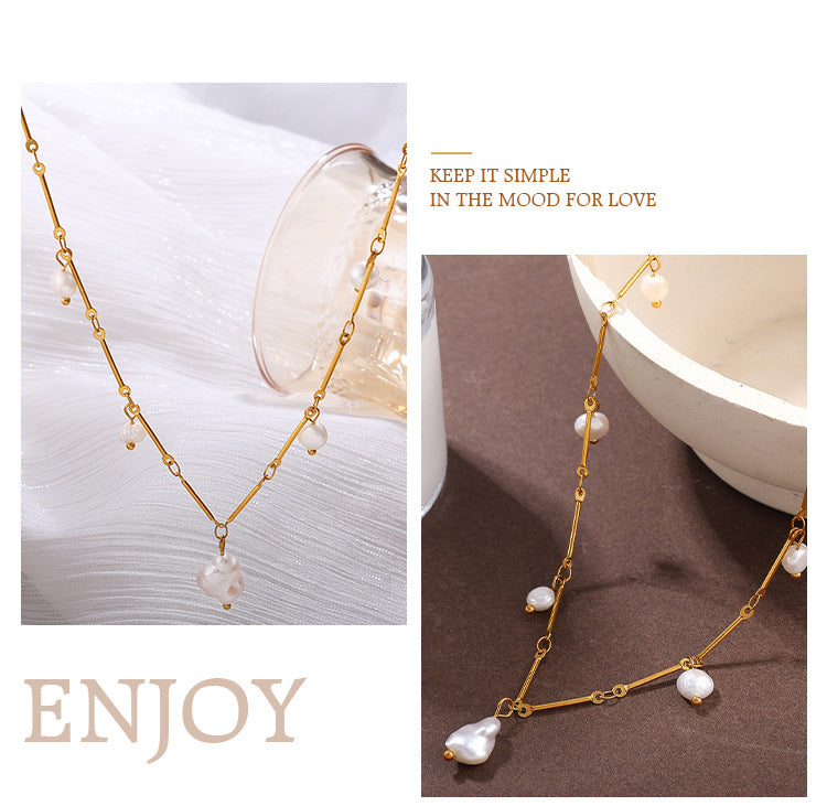 Freshwater Pearl Drop Necklace