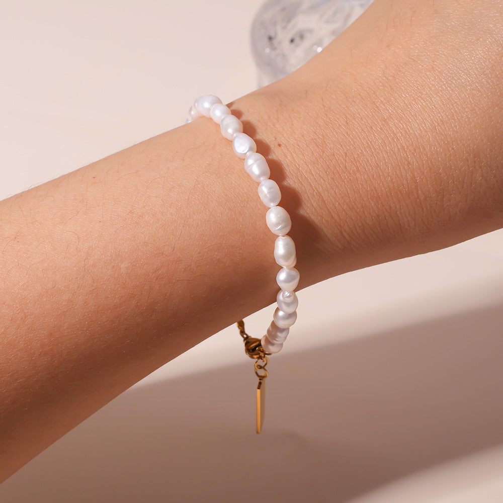 Freshwater Pearl Beaded Bracelet