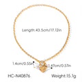 Freshwater Pearl Heart Pendant Necklace - Timeless Gold-Tone Jewelry