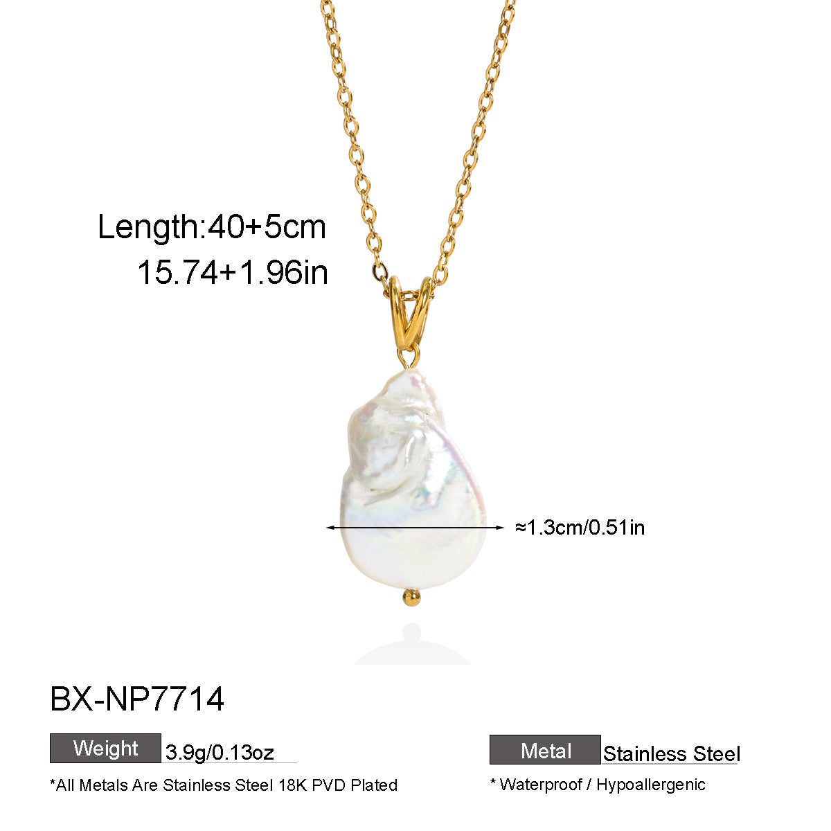 Mother-of-Pearl & Freshwater Pearl Necklace - Purlstique